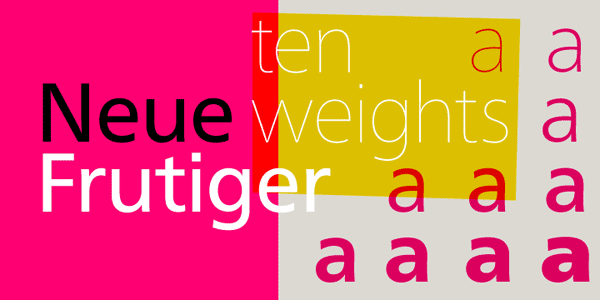 Neue Frutiger - Complete Font Family by Linotype