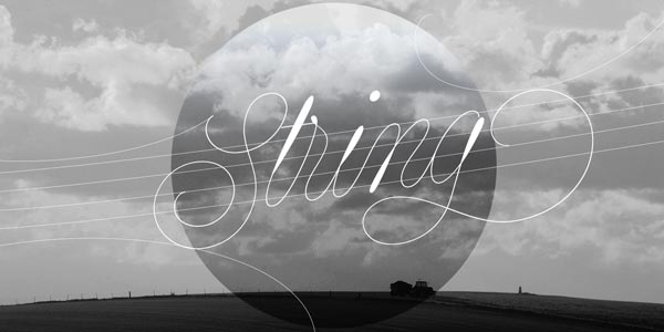 String - trendy monoline font by Lián Types String - trendy monoline font by Lián Types
