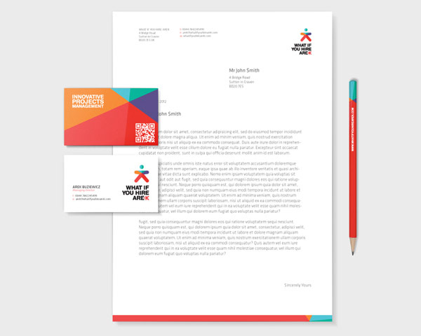 What if you hire Arek - Stationery Design by Dora Klimczyk