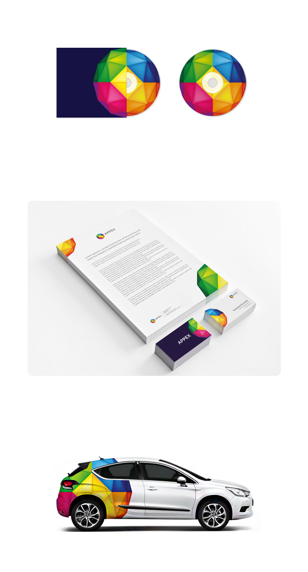 Appex Logo Design and Branding by ALL4LEO .LT and TIE A TIE