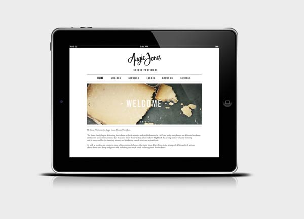 Augie Jones Website Design by Mijan Patterson