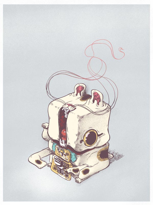 Creepy Character Illustration by T Wei