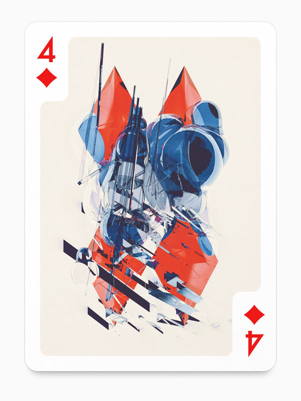 4 of Diamonds by Peter Olschinsky