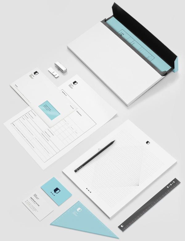 B – A – S architecture bureau brand design by Studio Otwarte
