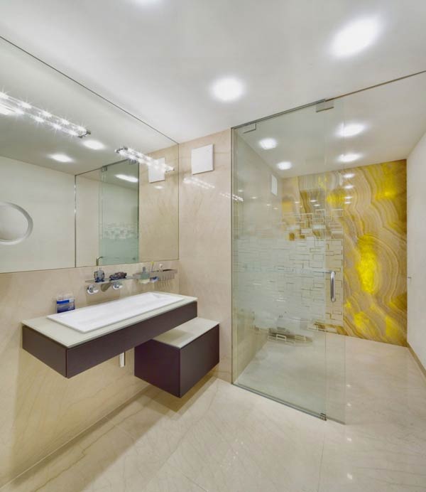 Bathroom of the Villa in Decín, Czech Republic by Studio Pha