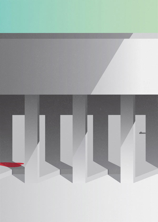 Invisible dead  - Minimalist Illustration by Ray Oranges