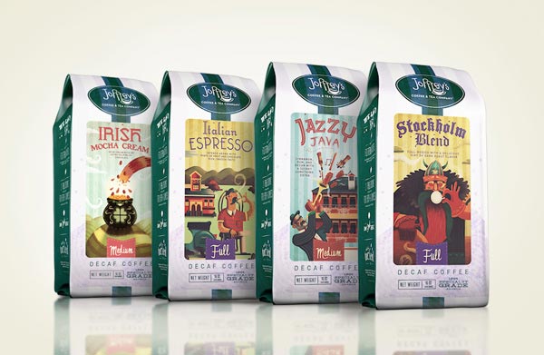 Joffreys Coffee and Tea Company - Packaging Design