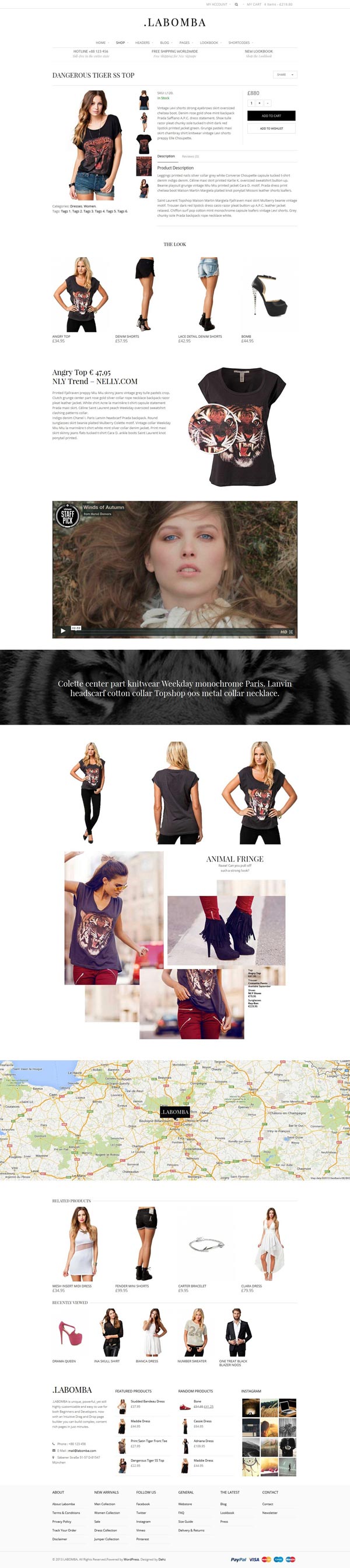 Labomba - WordPress Theme with Shop Support