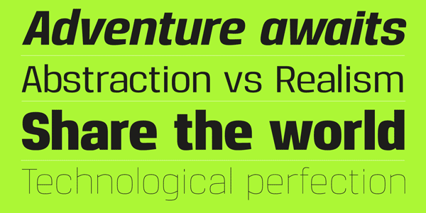 Reznik Sans Serif Type Family by The Northern Block