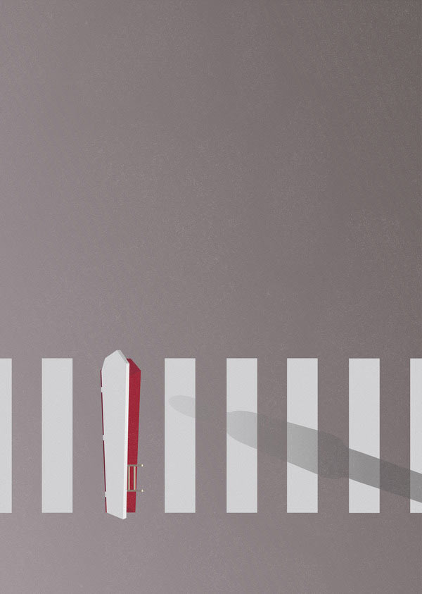 Stop - Minimalist Illustration by Ray Oranges