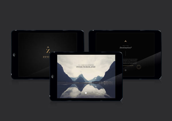 Zenith Premium Travel Kits - Web Design by Veronica Cordero
