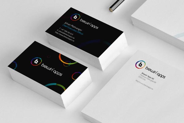 Brewin' apps - Business Card Design by Dora Klimczyk