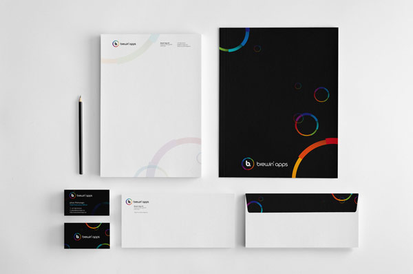 Brewin' apps - Stationery Design by Dora Klimczyk