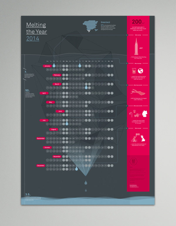 Bureau Oberhaeuser Calendar 2014 - Dark Edition