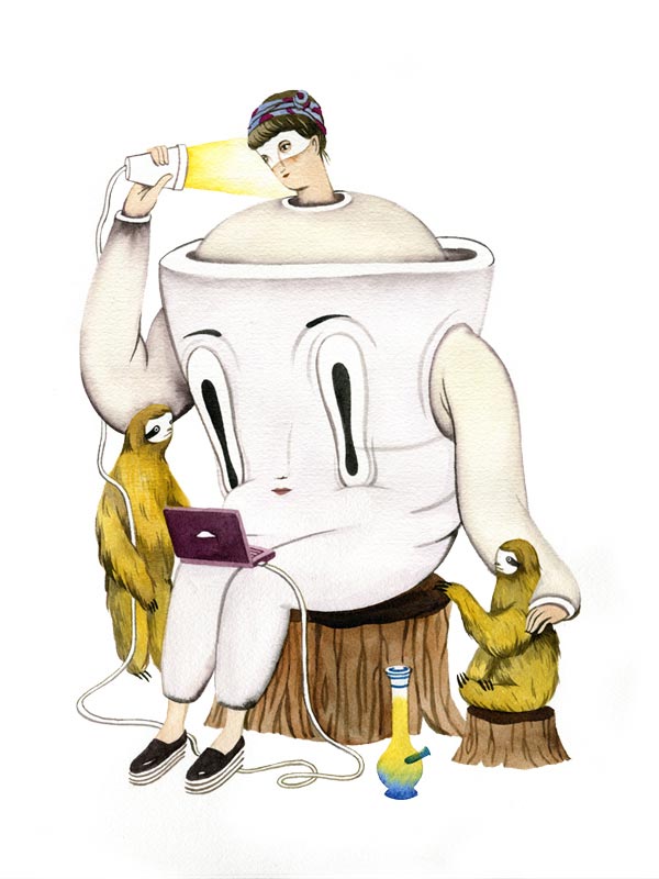 Fakelore - The Message - Illustration by Andrea Wan Fakelore - The Message - Illustration by Andrea Wan