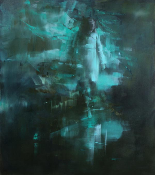 From The Pond Series - Painting by Tiina Heiska