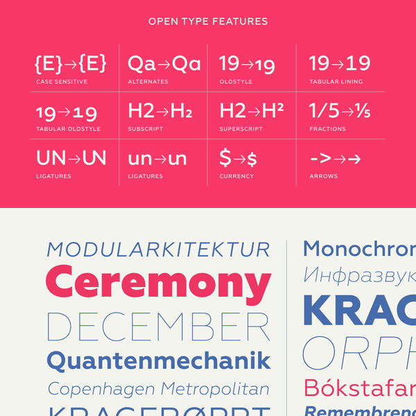 Geometria - Clean Typeface by Brownfox