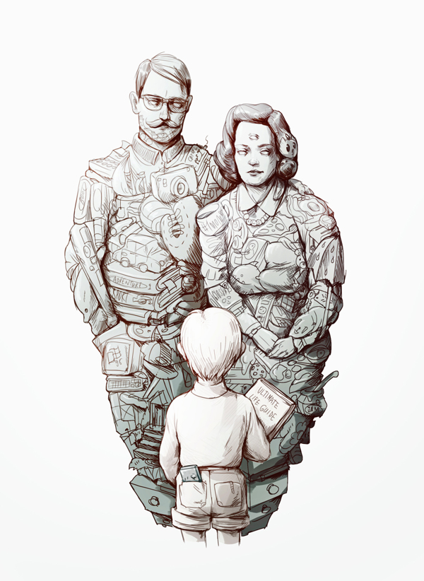 INDIE mag illustration by Maria Tiurina - sketch INDIE mag illustration by Maria Tiurina - sketch