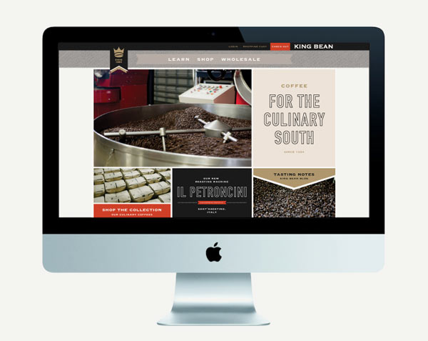 King Bean Coffee Roasters Website by Design Agency Stitch