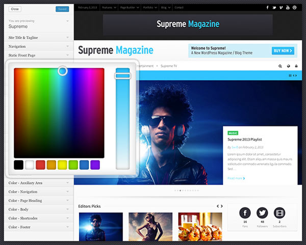 Numerous Color Options