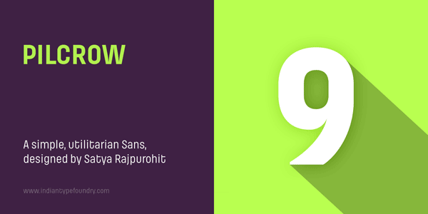 Pilcrow by Indian Type Foundry