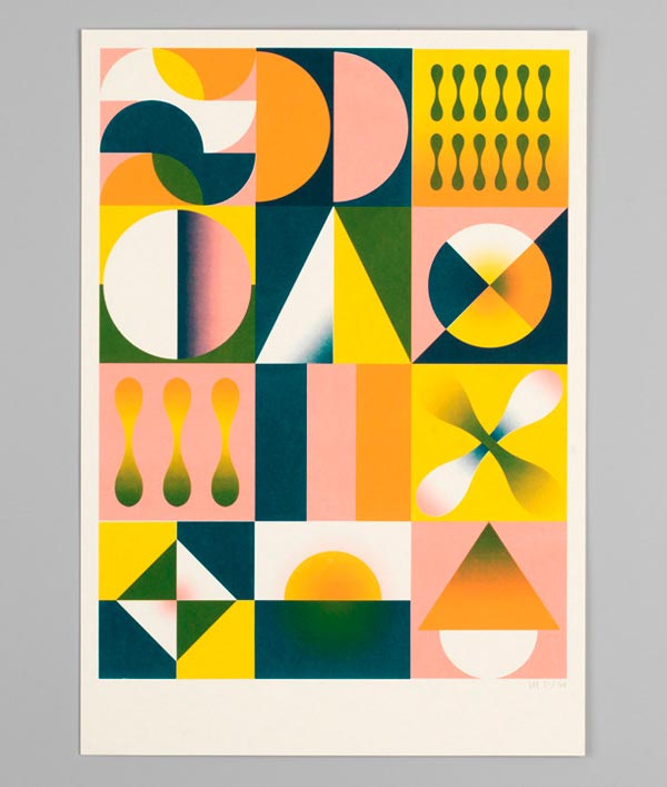 Screen printed artwork by Hvass&Hannibal