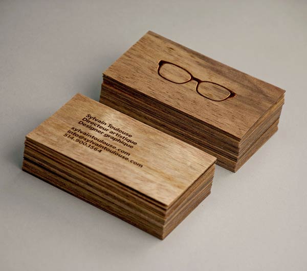Sylvain Toulouse - Wooden Business Cards Sylvain Toulouse - Wooden Business Cards