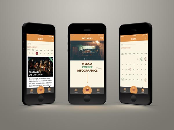 The Two Men's - Underground Blues - App Design