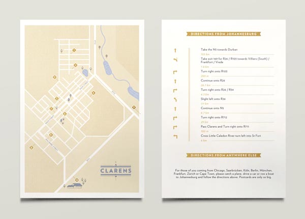 Wedding Invitation Postcard Set by Jono Garrett