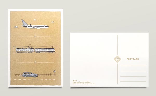 Wedding Invitation Postcard Set by Jono Garrett