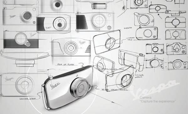 Vespa Cam - Industrial Design Concept by Rotimi Solola and Cait Miklasz