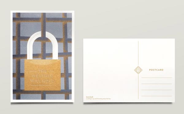Wedding Invitation Postcard Set by Jono Garrett