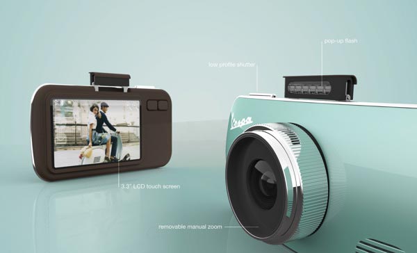Vespa Cam - Industrial Design Concept by Rotimi Solola and Cait Miklasz