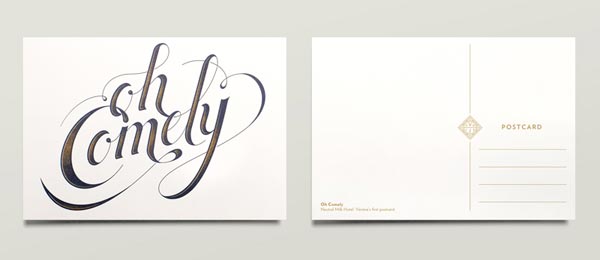 Wedding Invitation Postcard Set by Jono Garrett