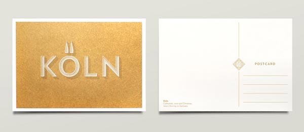Wedding Invitation Postcard Set by Jono Garrett
