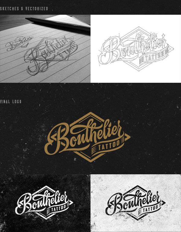 BOUTHELIER Tattoo - Logo and Identity Design by Javi Bueno