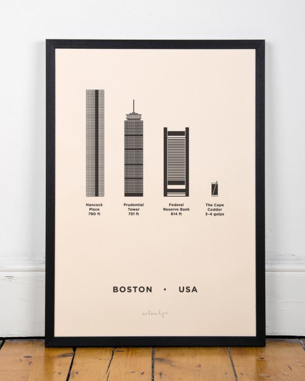 Boston City Screenprint by me&him&you Boston City Screenprint by me&him&you