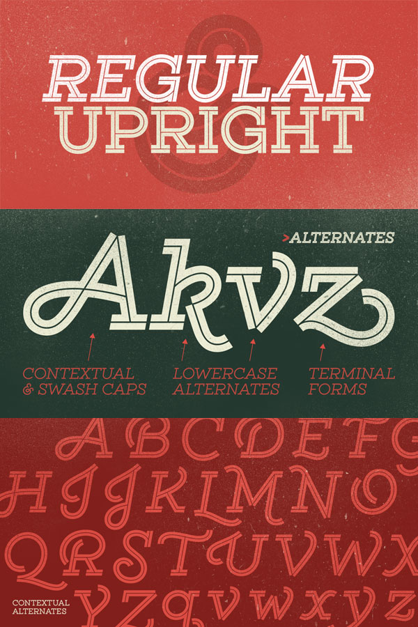 Gist - retro font family from Yellow Design Studio