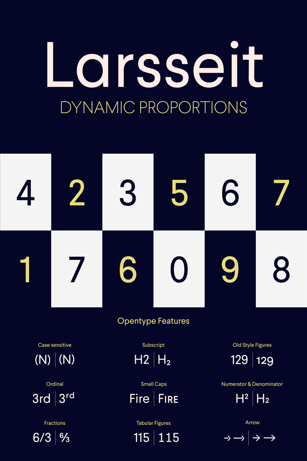 Larsseit Font Family from Type Dynamic