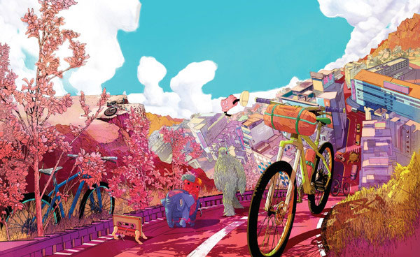 The Ride Journal 7 - Cover Illustration by Shan Jiang of Shotopop