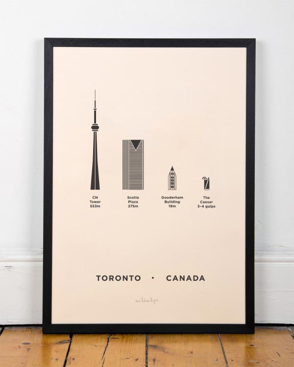 Toronto City Screenprint by me&him&you Toronto City Screenprint by me&him&you