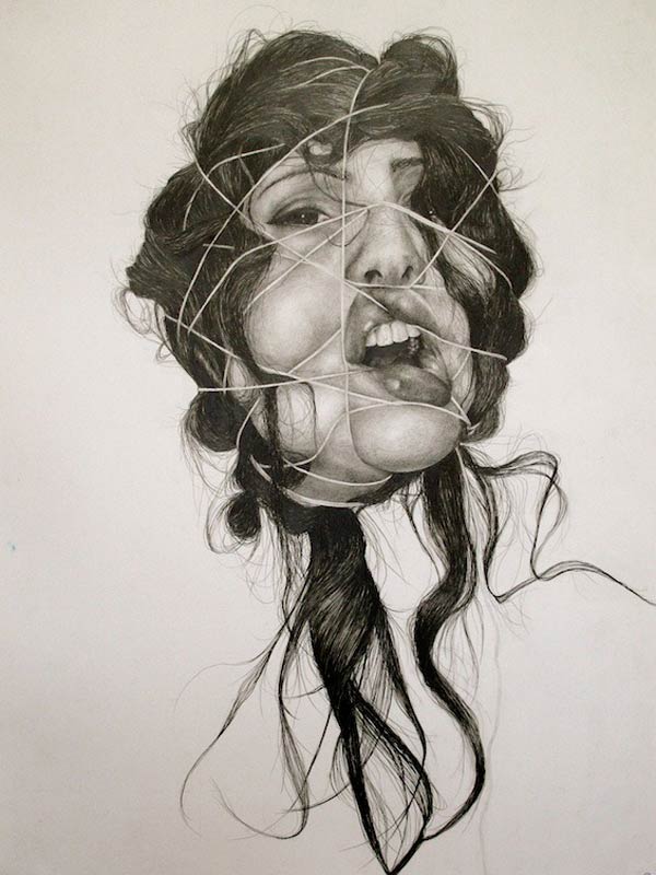 Self-Deception Drawing by Gillian Lambert