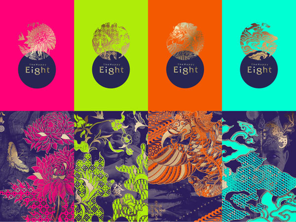 The Happy 8 - Malaysian Hotel Chain - Visual Identity by 1983 present