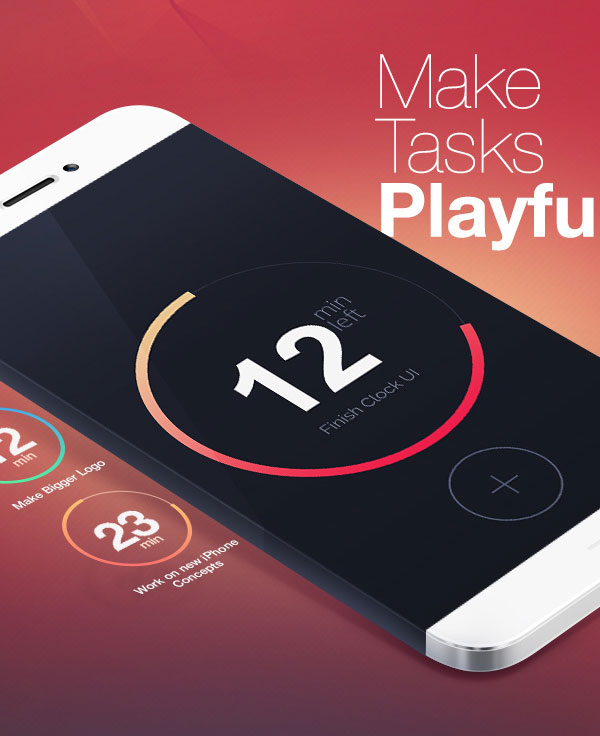 TimeIt - mobile timer concept by Michał Sambora