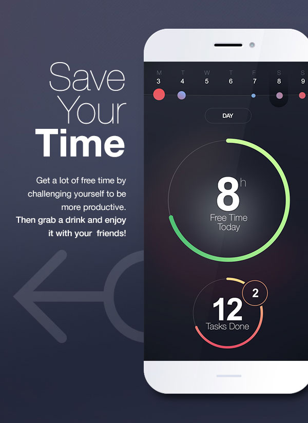TimeIt - mobile timer concept by Michał Sambora