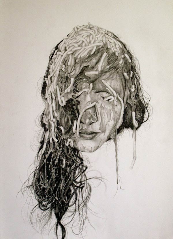 Self-Deception Drawing by Gillian Lambert