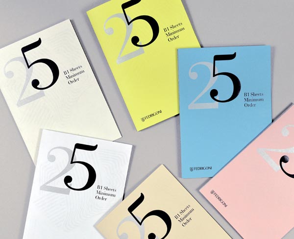 Fedrigoni '25' Promo Booklet by Design LSC