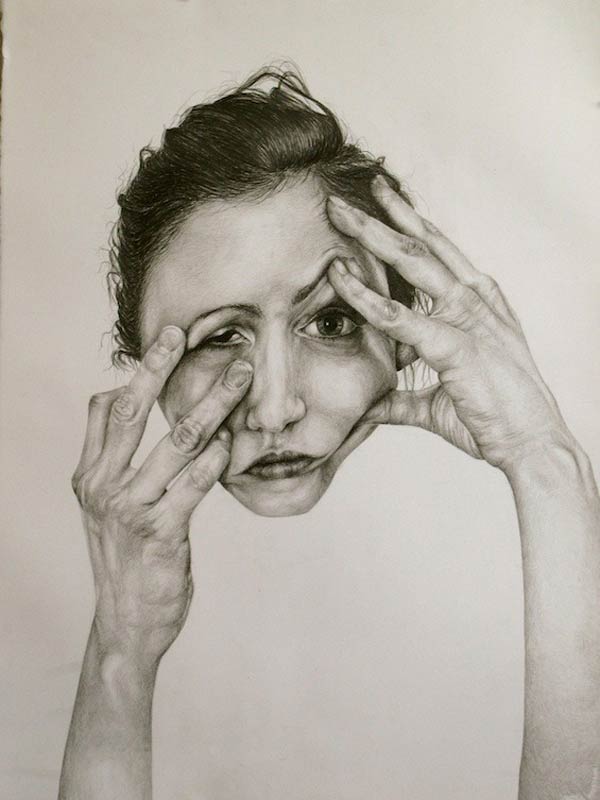 Self-Deception Drawing by Gillian Lambert