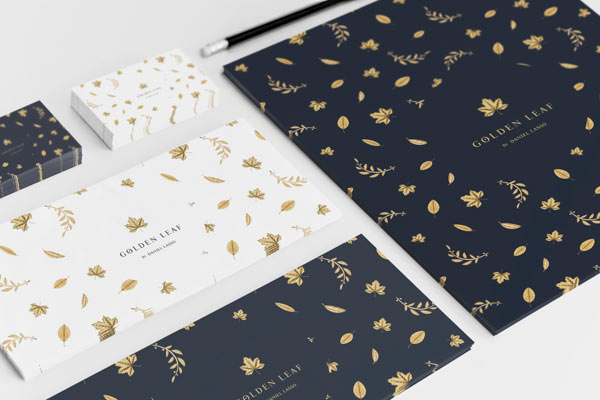 Golden Leaf Visual Identity by Daniel Lasso Casas