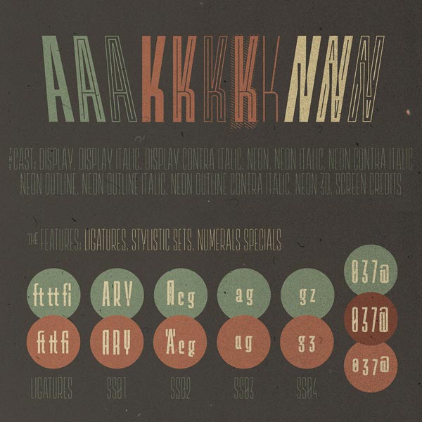 Lichtspiele - Retro Cinema Font Family from Typocalypse